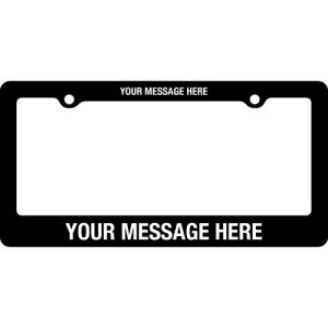 License Plate Frames - Flat Print - Style A