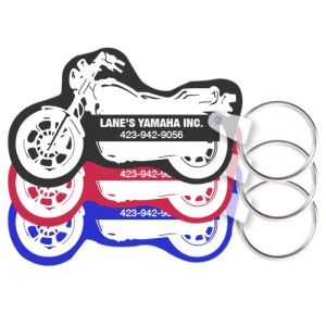 Personalized Key Tags - Motorcycle - 1 Side