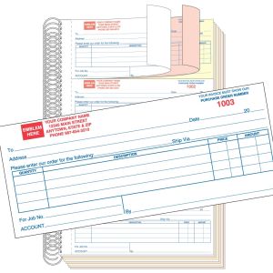 Purchase Order Book - 3 Part with Personalization