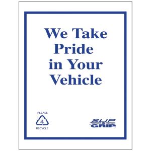 Plastic Floor Mat - "We Take Pride"
