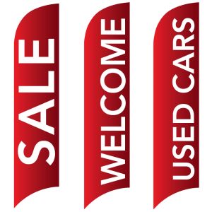 Sales Wave Flags - Red