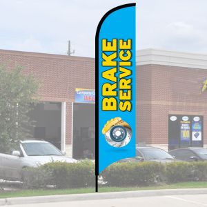 Service Wave Flag Kits - "Brake Service" Brake Disc