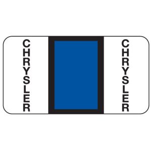 ServiceFile Franchise Labels on Sheets - Chrysler