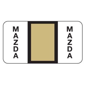 ServiceFile Franchise Labels on Sheets - Mazda