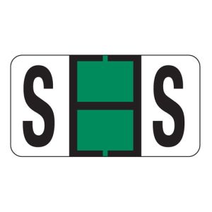 ServiceFile Labels on Sheets - Alpha Letter - S