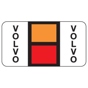 ServiceFile Franchise Labels on Sheets  - Volvo