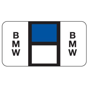 ServiceFile Franchise Labels on Sheets - BMW