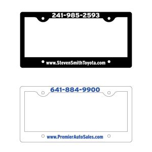 License Plate Frames - Flat Print - Style C