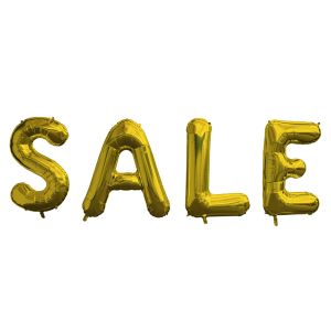 34" Letter Balloons - "SALE" Message 