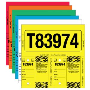 Stock Number Key Tag Sets