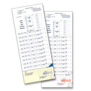 Technician's Time and Payroll Tickets - 10 Flags - 3 Part