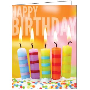 Happy Birthday Card - Candles