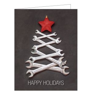 Holiday Card - Wrench Tree