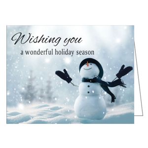 Holiday Card - Merry Snowman