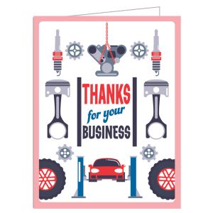 Thank You Card - Car Parts