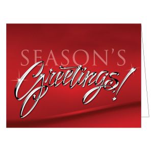 Holiday Card - Chrome "Season's Greetings"