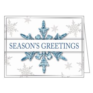 Holiday Card - Frosty Snowflakes