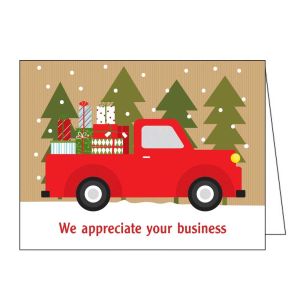 Holiday Card - Truck with Gifts