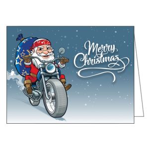 Christmas Card - Biker Santa