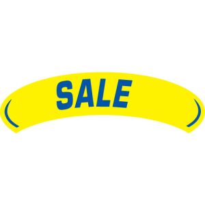 Arch Slogan Windshield Sticker - "Sale"
