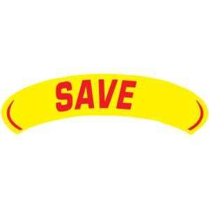 Arch Slogan Windshield Sticker - "Save"