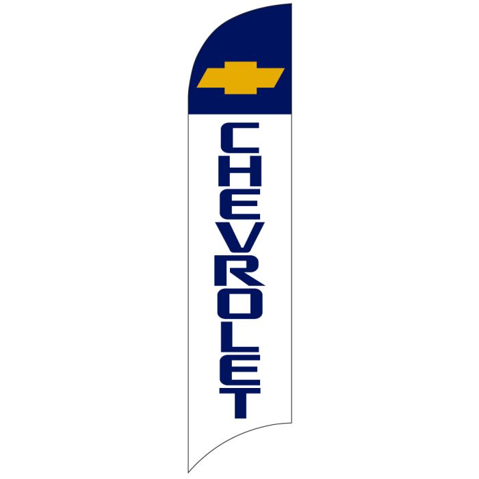 Franchise Wave Flag - Chevrolet - Blue