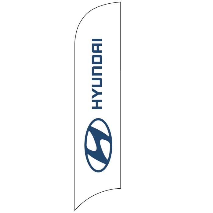 Advertise 24 hours a day with wave flags!