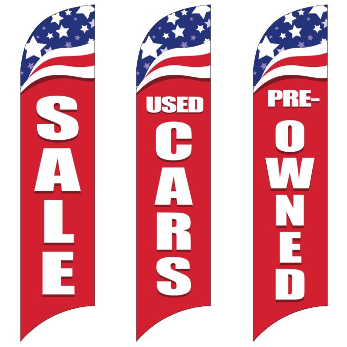 Sales Wave Flags - Patriotic Stars