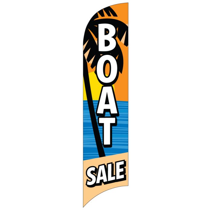 Wave Flag - "Boat Sale" Beach