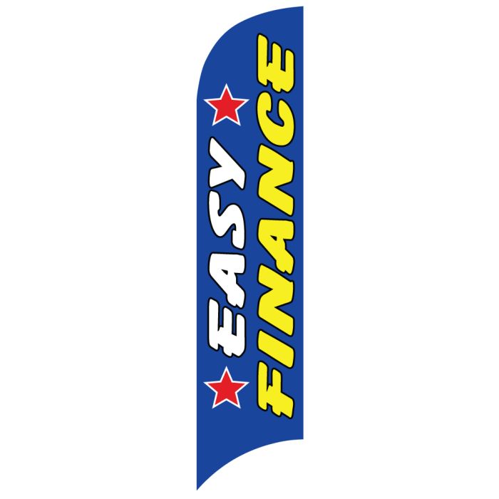 Sales Wave Flag - "Easy Finance" Vertical Design
