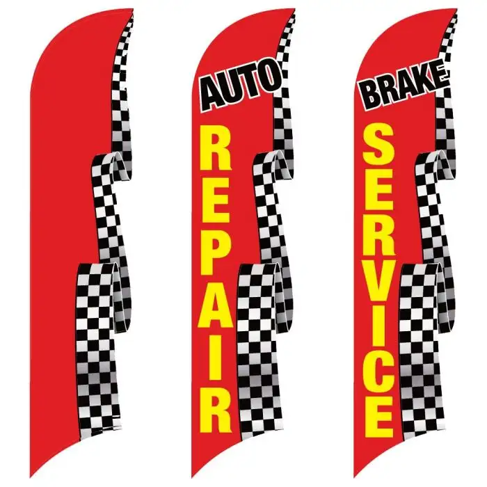 3D Wave Flags - Checkered