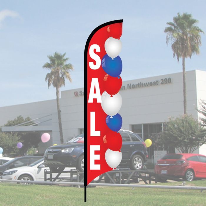 3D Wave Flag Kit - Patriotic Balloons - Sale in Ground Spike Kit