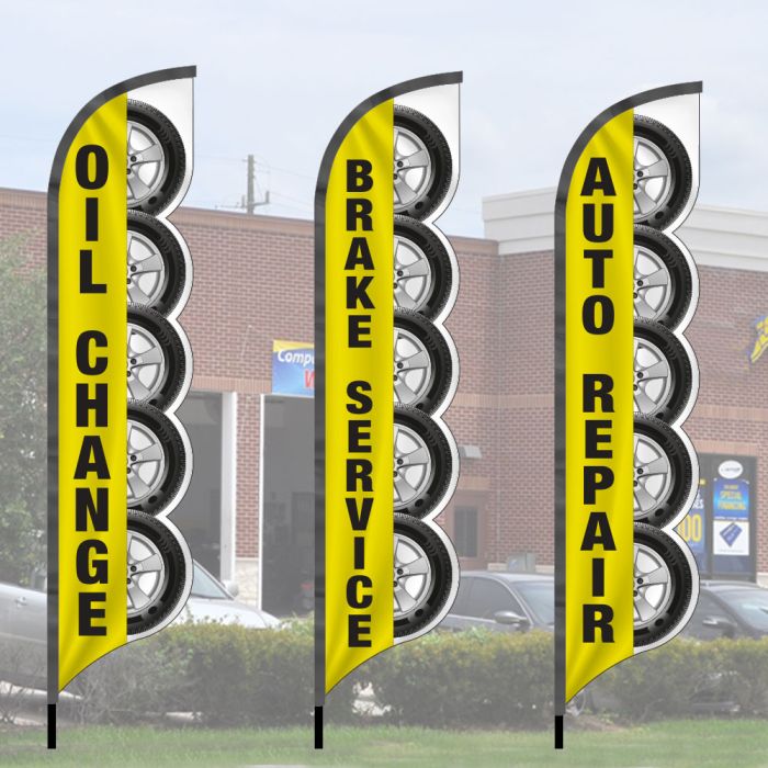 3D Wave Flag Kits - Tires