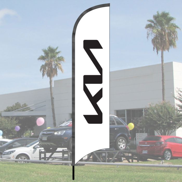 Franchise Wave Flag Kit - Kia- Ground Spike