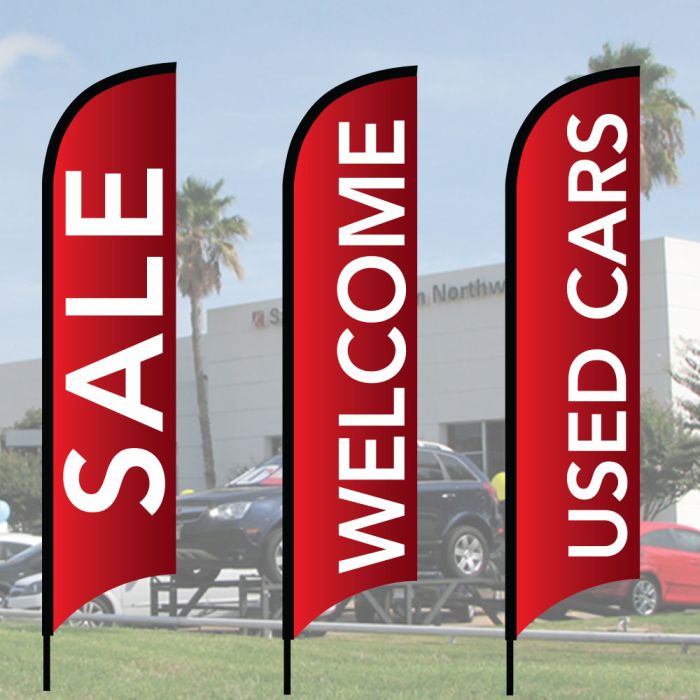 Each kit includes: flag, metal pole and choice of base!