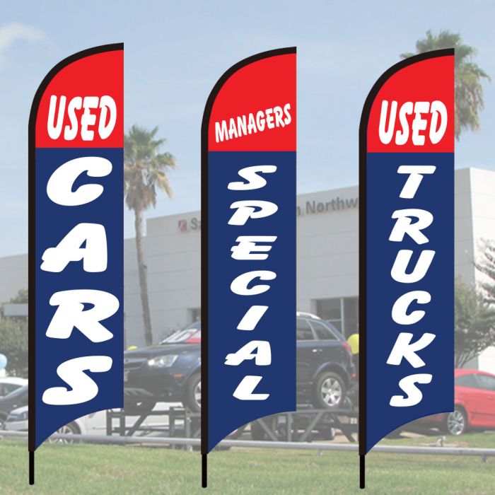 Each kit includes a Windless Flag, Flagpole and choice of base.