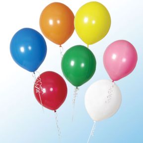 17" Latex Balloons - Outdoor Use, Standard Colors