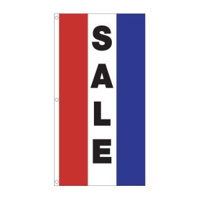 Vertical Tricolor Flag - "Sale" 
