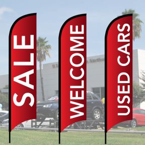 Sales Wave Flag Kits - Red