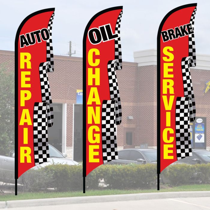 3D Wave Flag Kits - Checkered 3D Wave Flag Kits - Checkered