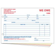 Includes your Company Contact Information and Numbering Sequence.