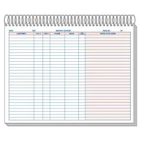 Service Advisors Record Book