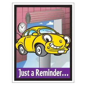 Service Reminder Laser Postcard - Happy Car