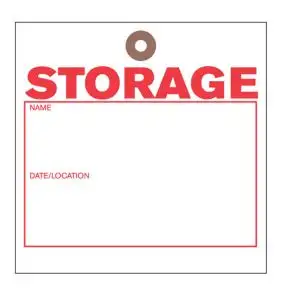 "Storage" Tyvek Tag