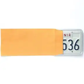 Blank License Plate Envelope
