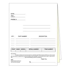 Special Order - 3 Part without Personalization