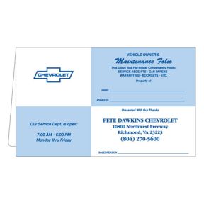 Document Wallet - Blue Checkerboard