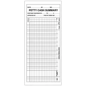 Petty Cash Summary Envelope