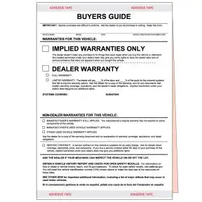 Implied Warranties Only Buyers Guide