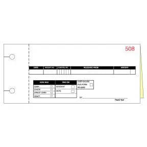 Cash Receipt - 2 Part without Personalization